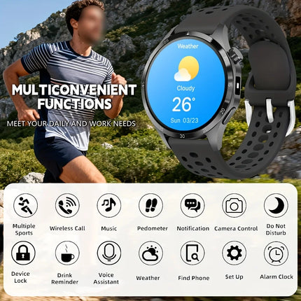 Smart Watch, 1.5-Inch Touch Screen, 180Mah, Fashionable Strap, with Call Reminder/Message Reminder/Weather Forecast/Music Contro
