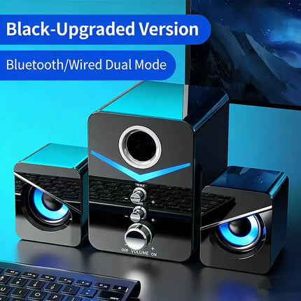 Bluetooth Speaker Home Theater Sound Bass System Mini Speakers Desktop Computer MP3 Player Audio for PC Phone Subwoofer Soundbar