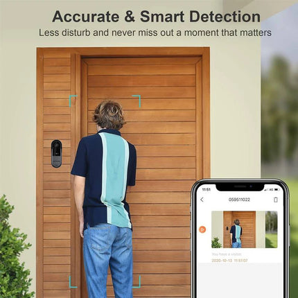 Tuya Smart WiFi Outdoor Wireless Doorbell With Camera Waterproof Visual Intercom  HD Night Vision Motion Detector Video Doorbell