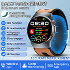 Leather Brown / ECG PPG Health Watch