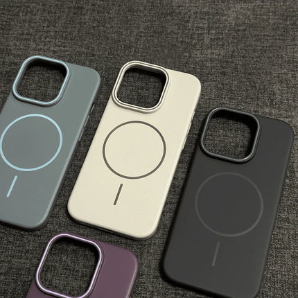 Ultrathin Magnetic for MagSafe Phone Case for iPhone 16 16Pro Max 15 14 Pro 13 12 16Plus Wireless Charging Hard PC Armor Cover