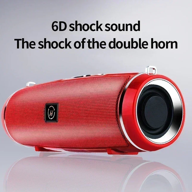 Outdoor Portable Bluetooth Speaker IPX4 Waterproof Wireless Stereo Speaker Deep Bass Support TF Card AUX Hands-free Call