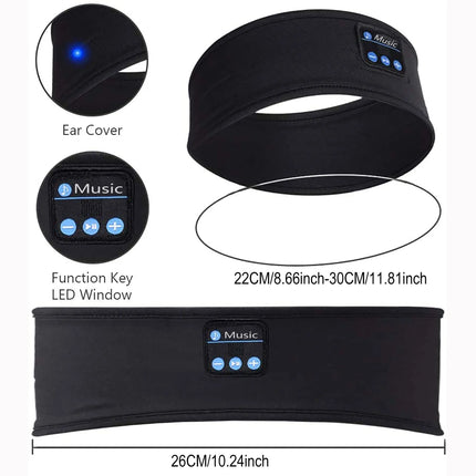 Wireless Sports Headband Headphones with Ultra-Thin HD Stereo Speakers, for Sleeping,Workout,Jogging,Yoga,Insomnia, Air Travel