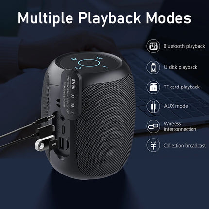ZEALOT Wireless Bluetooth Speaker TWS Portable Bass Stereo Outdoor Waterproof Support AUX USB Disk TF Card