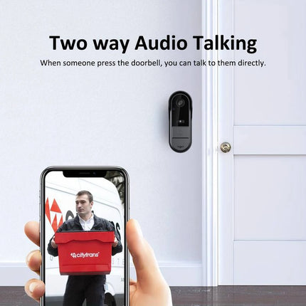 Tuya  Doorbell Camera Wifi Wireless Outdoor Video Eye Doorbell Waterproof Camera Two-Way Voice Night Vision Intercom Monitor