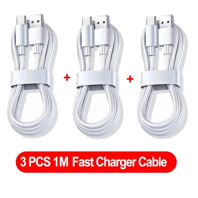 3PCS 6A 100W Type C Super Fast Charging Cable Data Cord For Samsung Huawei Xiaomi Redmi Quick Charing USB C Cables NNB