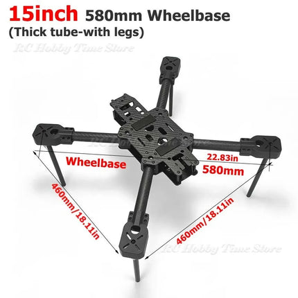 NEEBRC FPV Freestyle Frame Kit Drone Frame 10/13/15/18inch Carbon Fiber Quadcopter with Legs for RC FPV Racing Drone DIY Parts