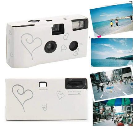 Disposable Camera Wedding 35mm Single Use Film Camera with Flash One Time Use Camera for Travel Camp Party Christmas Gifts