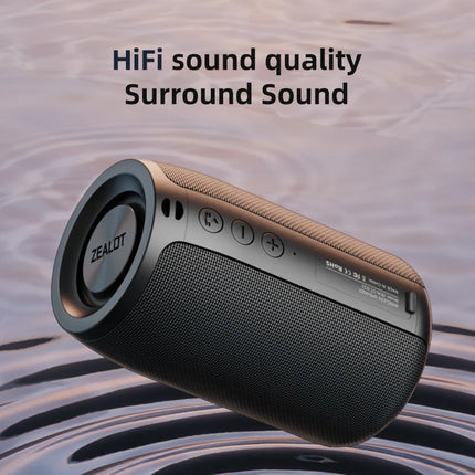 Zealot_S32 Wireless Bluetooth Speaker Mini Portable Subwoofer Speaker TWS Dual Pairing BT5.2 15W Wireless Speaker for Outdoor