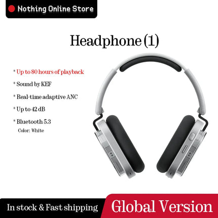 Nothing Headphone (1) Up to 80 hours of playback