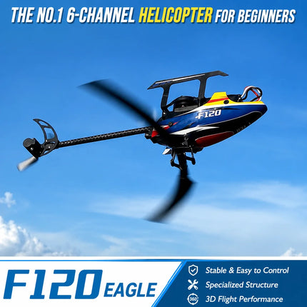 YuXiang F120 6 Channel 3D Stunt RC Helicopter Brushless Direct Drive RC Drone Hobby Aircraft