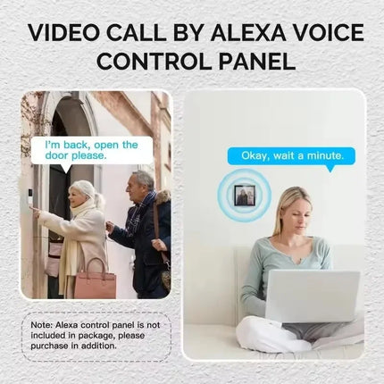 Moes WIFI Video Doorbell Camera Wireless IR Night Vision Smart Home Security HD Door Bell Two Way Intercom Voice Change Tuya