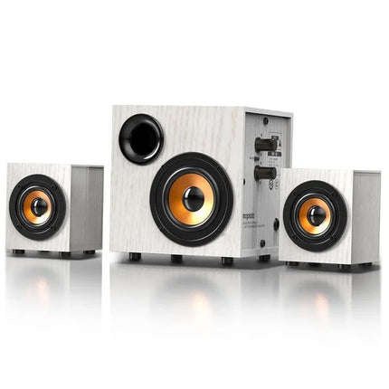 Q6 Wired Speaker Combination Computer Speaker Bass Stereo BT Music Player Subwoofer SoundBox for Desktop Laptop Notebook Tablet