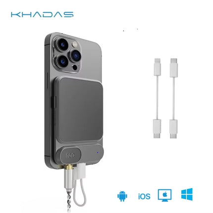 Khadas Tea Pro/Tea USB Portable Headphone Amplifier, Bluetooth Magnetic DAC with 1160mAh Battery, Support DSD 256/PCM 384KHz