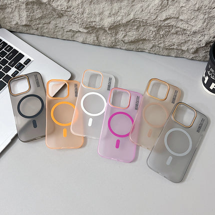 Ultra Thin candy color Wireless Charging for MagSafe Phone Case for iPhone 16 14 15 13 12 11 Pro Max Translucent Hard PC Cover