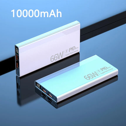 66W Power Bank 30000 mAh Poverbank  PD22.5W Fast Charge Portable Mobile Powerbank Four USB Charger Bateria for All Smartphones