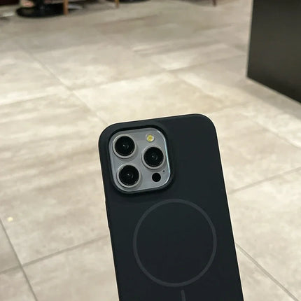 Liquid Silicone Phone Case For iPhone 11 12 13 14 15 16 17 Pro Max Plus Air Magnetic Wireless Charger Shockproof Bumper Cover