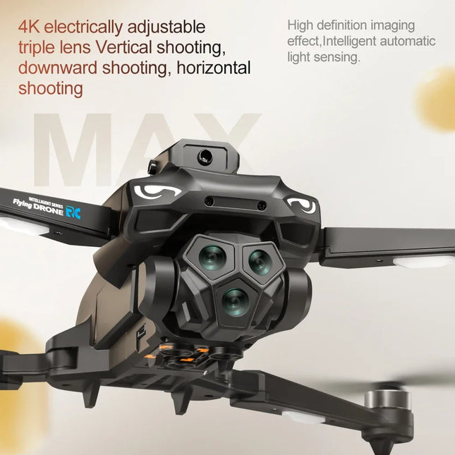 New M33 MAX Drone Professional 4K/6K HD ESC Dual Camera 5G Wifi GPS Brushless Optical Flow with Screen RC Quadcopter Toys Gifts