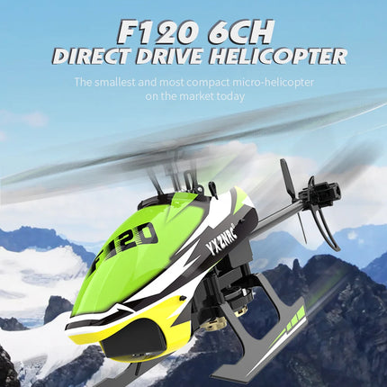 YuXiang F120 6 Channel 3D Stunt RC Helicopter Brushless Direct Drive RC Drone Hobby Aircraft