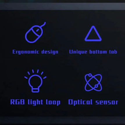 Gaming Mouse LED Ergonomic Design Gaming Mouse Luminous USB Wired 4-button USB Backlit Mouse For PC Desktop and Laptop Computers
