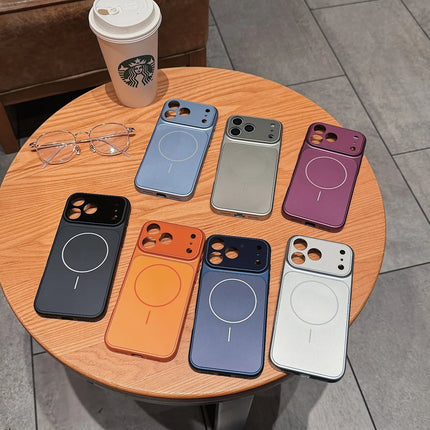 Luxury New Frosted For Magsafe Phone Case For iPhone 18 Pro 17 6 15 14 13 Pro Max 18 Pro Max Magnetic Wireless Charge Cover