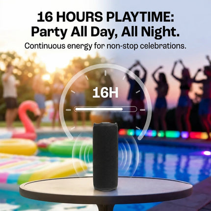 Fllp 7 Portable Bluetooth Speaker Wireless IP68 Waterproof Dustproof Deep Bass Music Player for Outdoor Camping Beach Party