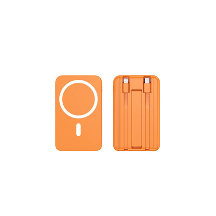 22.5W Magnetic Wireless Power Bank Built Charging Cable Large Capacity Portable Magnetic Mobile Power Supply For iPhone Android