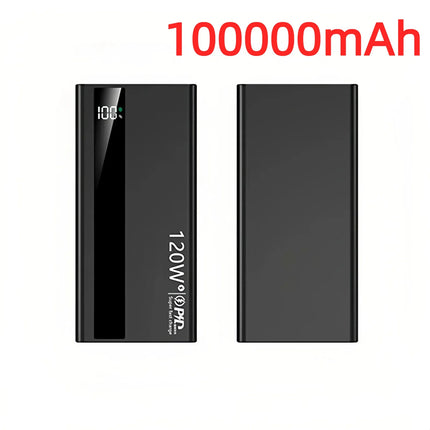 200000mAh Power Bank High Capacity 120W Super Fast Charging Portable External Battery Powerbank Universal For iPhone Huawei