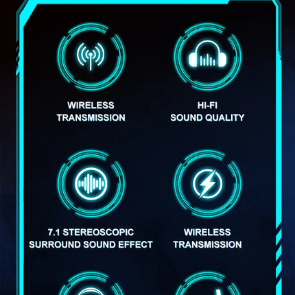 GT808 gaming headset is an ergonomic over-ear wireless headset, equipped with a 360-degree rotatable microphone and breathable