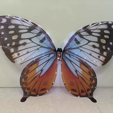 Flysky RC Butterfly Drone Bionic Flying Insect Toy with LED Light & Colorful Wings Remote Control Drone for Wedding Proposal