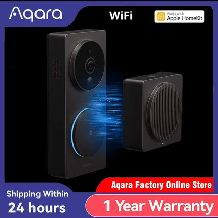 Aqara Smart Video Doorbell G4 1080P HD Pixels Visual WiFi Door Bell Smart Home Remote Control Electronic Cat Eye For Homekit App