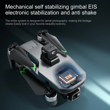 S155 MAX Drone GPS WIFI 3KM FPV 3-axis Gimbal 2.7K Dual Camera 360° Obstacle Avoidance Quadcopter 7.2" Screen Control