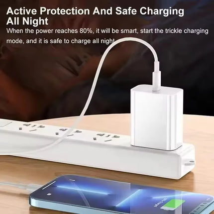 35W PD Fast Charging Cable For iPhone 11 12 13 Mini 14 Pro Max X XR XS Max 7 8 Plus SE Quick Charge USB C Cable With Retail Box