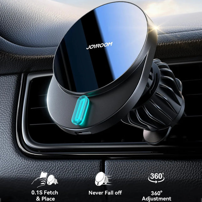 Phone Holders for Car, Cell Phone Mount 15W Wireless Car Charger For Air Vent Phone Stand for Car Truck Accessories