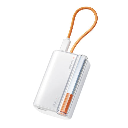 SHARGE Flow 3 10000mAh Power Bank PD 45W Portable Power Bank 10K Portable Charger Built-In USB-C Cable for iPhone 17 Pro