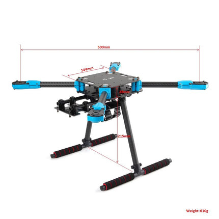 Holybro X500 V2 ARF Kit & Pixhawk 6X 6C Flight Controller & M10N & 433 915MHz 4-axis Drone Power Kit