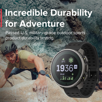 SUUNTO Vertical GPS Smart Watch Solar Charging 1.4‘’ Touchscreen 95+ Training Workout Analysis Dual-GNSS Tracking Smartwatchs