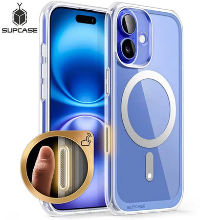 SUPCASE For iPhone 16 Plus Case with Camera Control Capture Button UB Mag Slim Clear Shockproof Magnetic Phone Case