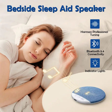 Mini Sleeping Bluetooth Speaker Nature Sound White Noise Soundbar Wireless MP3 Music Player Ultra Thin Timed Shutdown Audio Pla