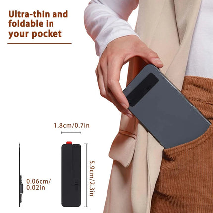 Phone Case DIY Accessories Ultra-Thin Invisible Phone Kickstand Vertical and Horizontal Aluminum Phone Stand For Desk Kick Stand