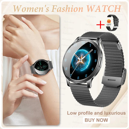 2026New Ultra-thin Women Smart Watch HD AMOLED Full Touch Screen Bluetooth Call Blood Pressure IP68 Waterproof NFC 7.3mm bracele