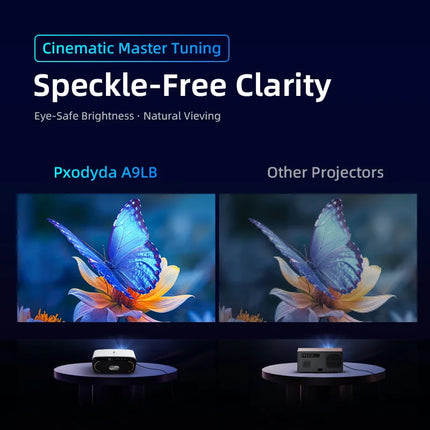 2026 New Home Theater Portable Linux Projector 1850Lumens Native 1080p 4k Beamer Netflix Game 12ms Low Latency Auto Focus