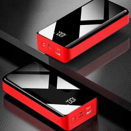 30000mAh/40000mAh Power Bank Micro USB QC Fast Charging Outdoor Camping Powerbank LED Display Portable External Battery Charger