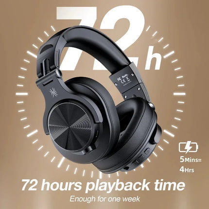 OneOdio A71 Wireless Over-Ear Headset Bluetooth 5.2 Stable Wireless Connection HiFi Sound Transmission Wired & Wireless 2 in 1