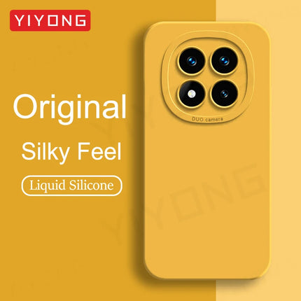 For Redmi Note14 Pro YIYONG Original Liquid Silicone Soft Cover For Xiaomi Redmi Note 14 13 15 Pro Plus Note15 Pro+ Phone Case