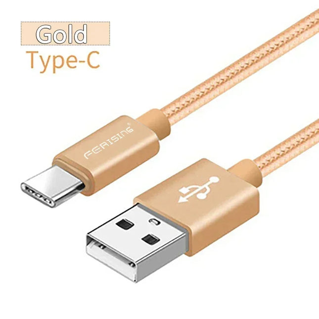 FERISING 2.4A USB C Cable For iPhone 16 15 14 13 12 Pro Xs Max X  8 ipad Fast Charging Type-C Charger Phone Data Cable Wire Cord