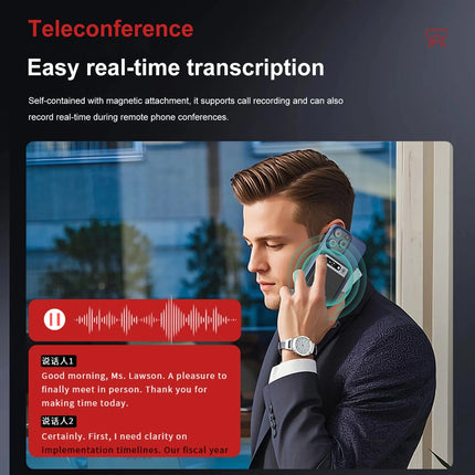 AI Voice Recorder, AI Notetaking Device for Meetings, Lectures, Calls, AI Transcription & Summarization Support 152 Languages