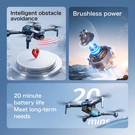 New Hot Sale GT8 Drone 4K Professional HD Dual Camera 8K Dron Brushless Motor 5G WIFI FPV Foldable RC Quadcopter Helicopter 2026