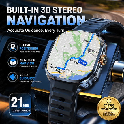 New Original 5G Call Smart Watch 4G wifi 32GB memory social app GPS map men AMOLED HD 2100mAh battery sports business smartwatch