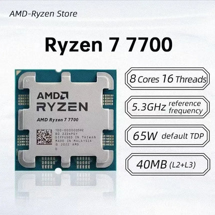 AMD Ryzen7 7700 Processor For Gaming Desktop PC Zen4 DDR5 AM5 Game CPU